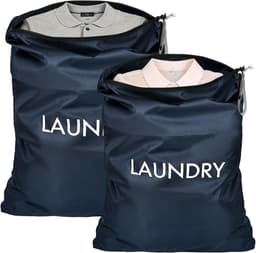 Waterdichte Waszakken Set van 2 - Opvouwbare Oxford Katoenen Tas voor Vuile Was, Perfect voor Reizen, Kamperen en Thuisgebruik — thumbnail 1