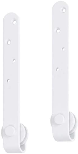 vidaXL - Ophangset - voor - minischuifdeur - 200 - cm - koolstofstaal - wit — thumbnail 3