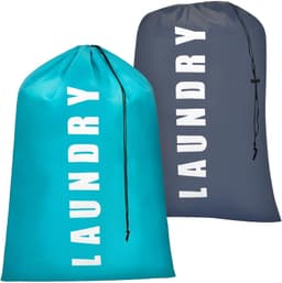 2x Grote Reismand voor Vuile Was, Waterdicht, 120L, met Trekkoord — thumbnail 1