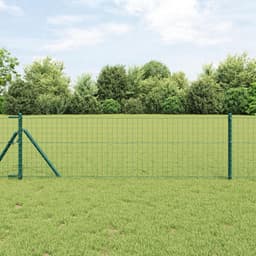 Tuinhekpalen 110 cm - gepoedercoat staal - groen - stabiele basis voor hekken - 2 stuks - ServiceTopper — thumbnail 1