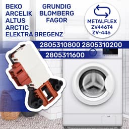 Deurslot wasmachine 2805310800 - vervangend onderdeel - 10 jaar garantie - betrouwbare werking - ShopVlot — thumbnail 5