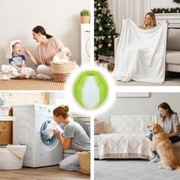 Set van 12 herbruikbare reinigingsballen voor wasmachine – dierenharen en pluisverwijderaar, effectief en duurzaam - ShopVlot — thumbnail 4