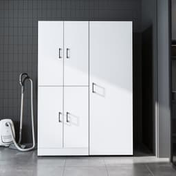 Roomart DORA-II Wasmachine Ombouwkast 130x186 cm - Wit Eiken — thumbnail 2