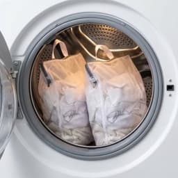 Set van 2 Herbruikbare Waszakken Net 60 x 50 cm en 50 x 40 cm - Sterke Waszakken voor Kleding, Ondergoed en Breigoed met Rits — thumbnail 3
