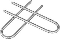 24 Stuks 20 cm U-vormige Grondankers voor Trampoline, Tent en Tuin - Sterke Versteviging voor Camping en Sportactiviteiten — thumbnail 3