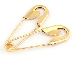 Wasknijpers, veiligheidsspelden, 10 stuks groot formaat 100 mm gouden veiligheidsspelden, doe-het-zelf naaigereedschap accessoire grote metalen gesppennen for sjaal dekens rokken gebreide stoffen amba — thumbnail 5
