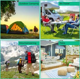 Droogrek voor camping, elastische waslijn met 12 wasknijpers voor reizen, kamperen en outdoor, 4 m intrekbare waslijn — thumbnail 4