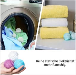 Set van 6 Herbruikbare Droogballen, Voor Wassen en Drogen — thumbnail 5