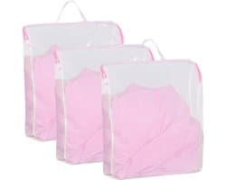 Waszakken 3 stuks - 50 x 60 cm - Met ritssluiting en handgrepen