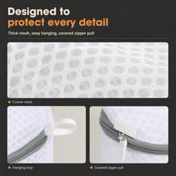 Waszakken voor wasmachine, wasnet, beha-set, 16 x 18 cm — thumbnail 4