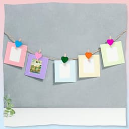 Allecto plus - 80 Stuks Kleurrijke Mini Hart Wasknijpers van Hout voor Ambachten en Foto Display met Jute Touw — thumbnail 2