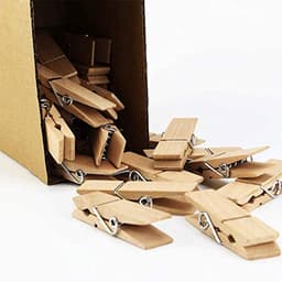 25 stuks grote houten wasknijpers - 7,2 cm lang, robuust en duurzaam — thumbnail 1