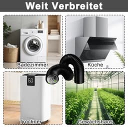 Flexibele Afvoerslang 150 mm - 3 meter Aluminium Ventilatiebuis voor Airconditioning en Wasdroger — thumbnail 2