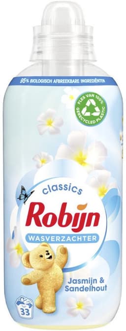 2 x Robijn - Jasmijn & Sandelhout - Wasverzachter - Luxe Geurbeleving - 33 Wasbeurten - 825 ml - Wasverzachter - Jasmijn - Sandelhout - Wasgeur - Kleding Verzorgen — thumbnail 2