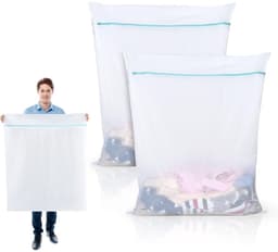 Ibenzoa® Grote herbruikbare wasnetten met ritssluiting voor beddengoed en gordijnen — thumbnail 1