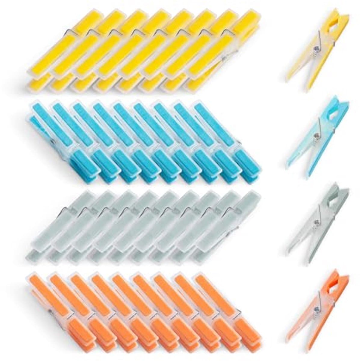 Kunststof Antislip Wasknijpers - 40 Stuks Meerkleurig zonder Sporen — afbeelding 1