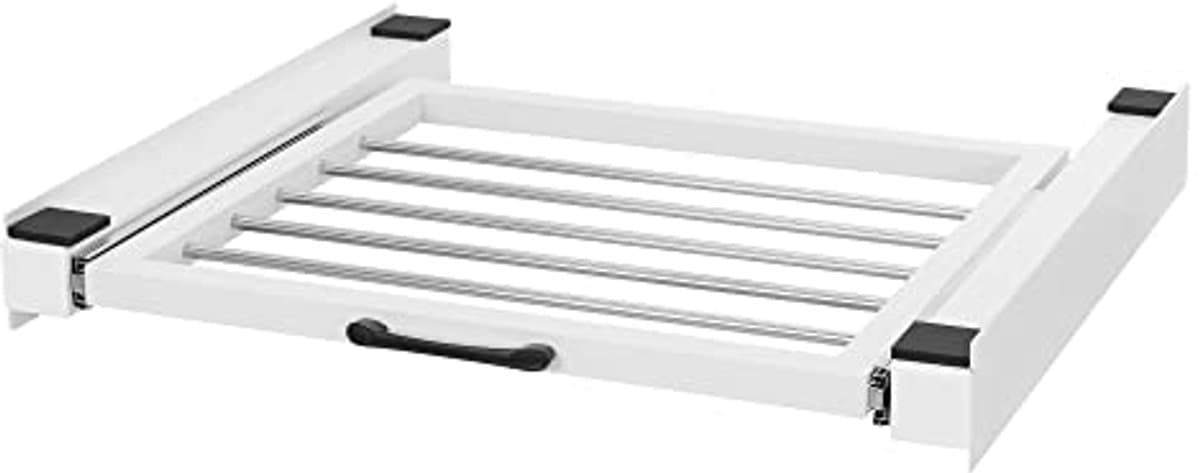 Universeel Tussenframe 60,5x54,5cm met Uitschuifbare Handdoekhouder voor Wasmachine en Droger — afbeelding 1