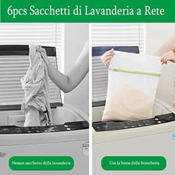 Wasnetzakken voor delicaat textiel - 6 stuks in verschillende maten voor shirts, ondergoed, lingerie en sokken — thumbnail 5