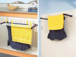 Robuuste Hangdroger Kwarett 20 - Wanddroger voor Binnen en Buiten - Drooglengte 2m - Flexibel Inzetbaar - 25.1 x 57.2 x 0.1cm — thumbnail 3