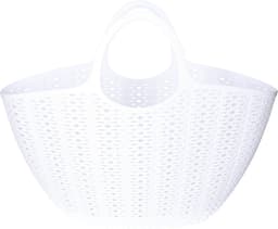 CM Flexibele wasmand of draagtas - wit - 22 liter - kunststof - 50 x 20 x 40 cm - opbergen — thumbnail 3