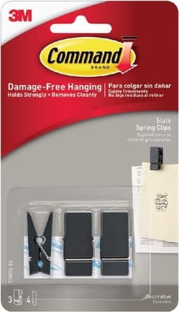 Bevestigingsstrip Command 3 springclips zwart — thumbnail 3