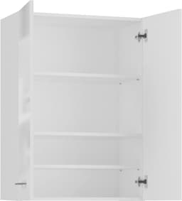 Wasmachinekast voor de Badkamer - Compacte Wasmachine-ombouwkast Breed 64 cm Hoog 90 cm Wit Glans — thumbnail 4