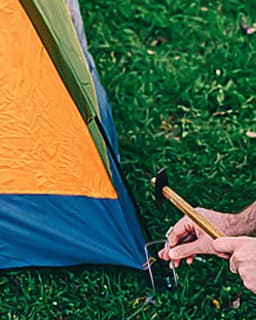 Grondankers voor Tent en Tuin - 50 Stuks met Bufferschijven - 150 mm Lang, Roestvrij Staal — thumbnail 4