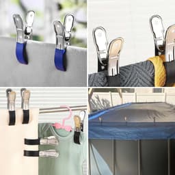 8 Grote Roestvrijstalen Wasknijpers voor Strandhanddoeken en Kleding — thumbnail 2