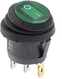 KCD1- Waterdichte ronde tuimelschakelaar 25 mm SPST 250V — thumbnail 1