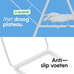 Wasrek - Droogrek Inklapbaar - 27 meter drooglengte - Wit – Bodo — thumbnail 3