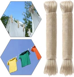 Waslijn - Drooglijn - Buiten Droge Kleding - Verstelbare Lengte - Tot 9 Meter — thumbnail 5