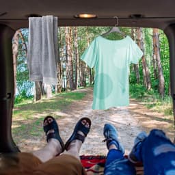 Reis Waslijn - Draagbare Lijn - Kleding Drogen - Met Winddichte Gespen - 300 cm Lengte - Zwart — thumbnail 3