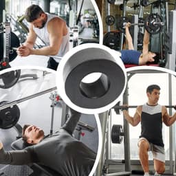 Anti-vibratieplaten Rubber - Stabilisatoren Fitnessapparatuur - Geluidsisolatie Training - Mechanische Schokdemping - 26 mm Binnendiameter — thumbnail 2