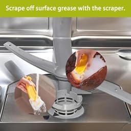 Vaatwasser Borstelset - Reinigingsgereedschap Keuken - Diepe Reiniging Vaatwasser - 6 Delige Set - 254 x 178 cm - Wit — thumbnail 4