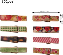 Houten Wasknijpers - Kleding Clips - Kleine Klusjes - Geverfd Hout - 3.5 cm - Multicolor — thumbnail 5