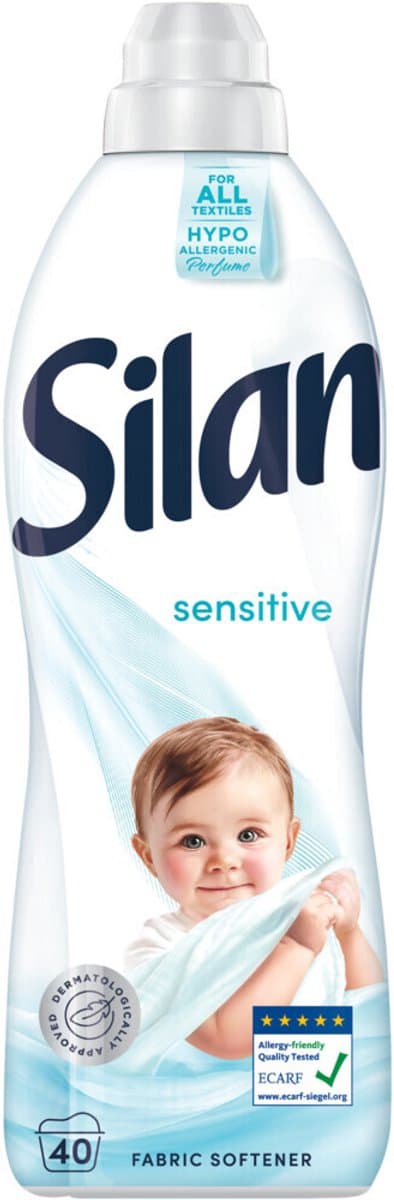 Silan Wasverzachter - Sensitive 880ml - 12 x 40 Wasbeurten - Hypoallergeen - Voordeelverpakking — afbeelding 1