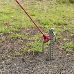 Grondanker - Stormanker tentharing - Tent Vastzetten - Stevig Stalen Ontwerp - 41 cm - Staal — thumbnail 5