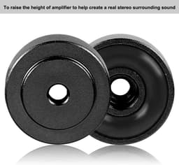 4x Universele Aluminium Isolatievoeten voor Audio Apparatuur - Trillingsdempers voor Versterkers en Speakers — thumbnail 1