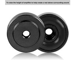 4x Universele Aluminium Isolatievoeten voor Audio Apparatuur - Trillingsdempers voor Versterkers en Speakers