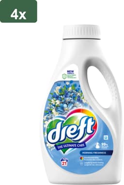 Dreft vloeibaar wasmiddel 84 wasbeurten 'Morning Fresh' - 4x 21 wasbeurten (4 x 945ML) — thumbnail 2