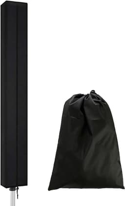 Droogmolenhoes Beschermhoes - Buitenhoes - Bescherming Buiten - Waterdicht Oxford Materiaal - 168 cm Hoog - Zwart — thumbnail 1