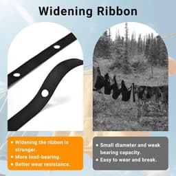 Retractable Clothesline Camping Portable 3.6m High Load Capacity Clothes Line with 34 Hanging Holes Non-Slip Outdoor Travel Accessory — thumbnail 2