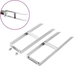 vidaXL - Grondpinnen - voor - HKC - schutting - 2 - st - 40 - cm - staal — thumbnail 3