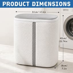 Schoenwaszak voor wasmachine 15 inch - vergrote maat - wit tweezonendesign - 360°-reiniging - ShopVlot — thumbnail 2