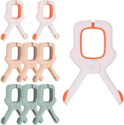 Solidchoice - Set van 9 Strandhanddoek Klemmen voor Zonbedden — thumbnail 1