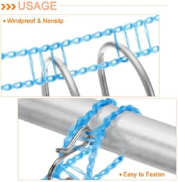 Solidchoice - Draagbare Waslijn van Nylon, Set van 2 voor Kamperen en Reizen — thumbnail 5