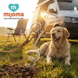 Grondanker Spiraalvormig - Verankeringsspiraal voor Honden - Ideaal voor Buiten - Camping/Tuin - Veilig en Stevig - Hondenspiraal — thumbnail 4