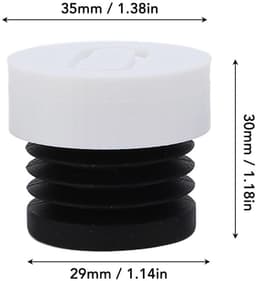 Dailygoods- Anti-vibratie Voeten Set van 4 - Trillingsdempers Wasmachine - Trillingsdempers Airco - Trillingsdempers Warmtepomp - Rubber Antislip Pads - Schokabsorberend en Stabiel — thumbnail 5