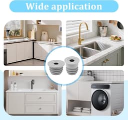 Rioolafdichtingen - 2 stuks - Vloerafvoer - Siliconen - Afvoerplug afdekking vloer - 35-40 mm, 45-50 mm - Afvoerbuis afdichting - Met deksel - Voor thuis, keuken en badkamer — thumbnail 3