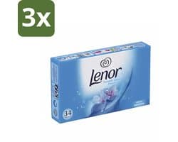 3 x Lenor - Droogtrommeldoekjes - Spring Awakening - 34 Doekjes - Droogtrommeldoekjes - Droogtrommel - Droogtrommeldoek - Frisheid - Voorjaar